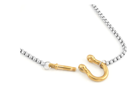 Chunky Rope Chain with Horse-bit Closure
