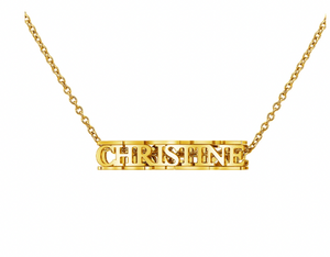 Necklace with last name clearance
