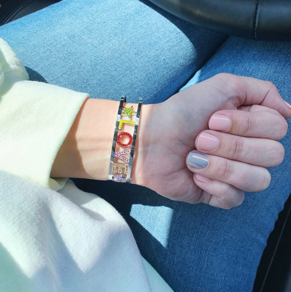 hand h letter bracelet