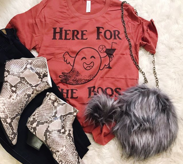 Here For The Boos Halloween Tee
