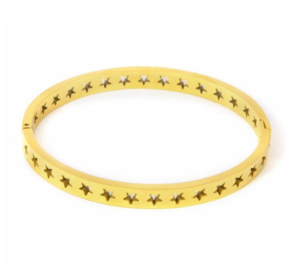 Stars Hollow Bangle Bracelet