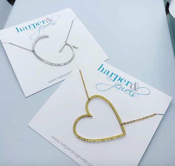 Harper and jewels initial necklace deals