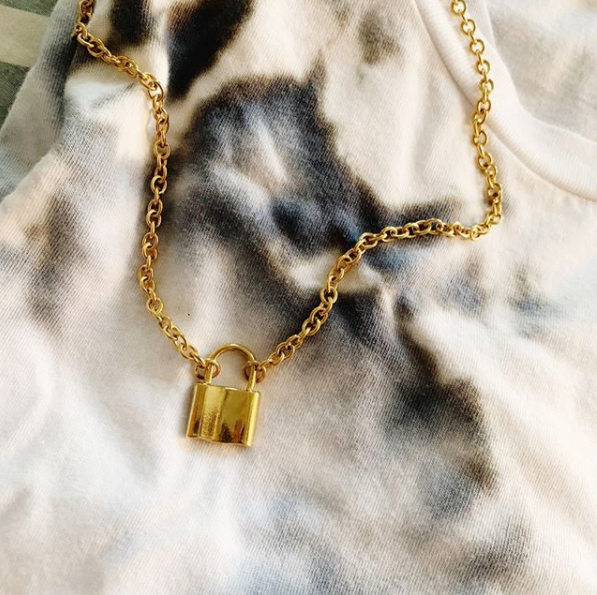 Chain and Lock Necklace