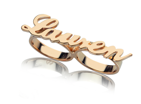 Name on 2025 finger ring